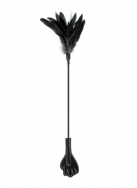 Двусторонний стек-щекоталка Sweet Caress Feather Whip - 58 см. - Sweet Caress - купить с доставкой в Шахтах