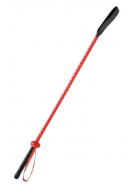 Красно-черный гладкий стек - 71 см. - Fetish Tentation - купить с доставкой в Шахтах