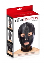 Маска-шлем с прорезями для глаз и рта - Fetish Tentation - купить с доставкой в Шахтах