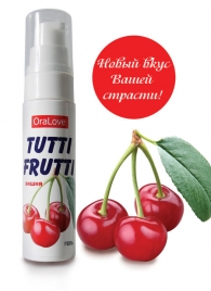 Гель-смазка Tutti-frutti с вишнёвым вкусом - 30 гр. - Биоритм - купить с доставкой в Шахтах