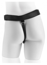 Страпон с телесной насадкой 7  Uncut with Strap on Harness - 18 см. - Pipedream - купить с доставкой в Шахтах
