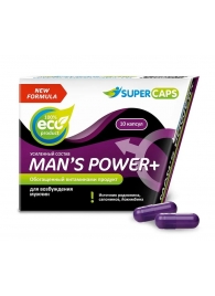 Возбуждающее средство для мужчин Mans Power plus - 10 капсул (0,35 гр.) +1 в подарок - SuperCaps - купить с доставкой в Шахтах