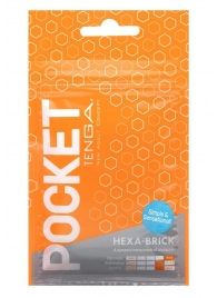Карманный мастурбатор HEXA-BRICK - Tenga - в Шахтах купить с доставкой