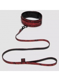 Стильный ошейник с поводком Reversible Faux Leather Collar and Lead - Fifty Shades of Grey - купить с доставкой в Шахтах