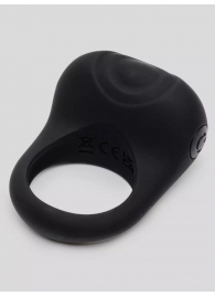 Черное эрекционное виброкольцо Sensation Rechargeable Vibrating Love Ring - Fifty Shades of Grey - в Шахтах купить с доставкой