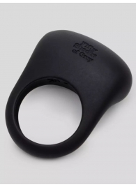 Черное эрекционное виброкольцо Sensation Rechargeable Vibrating Love Ring - Fifty Shades of Grey - в Шахтах купить с доставкой