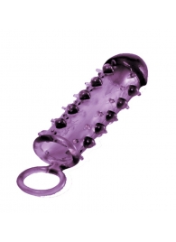 Закрытая фиолетовая насадка с пупырышками SAMURAI PENIS SLEEVE PURPLE - 14,5 см. - NMC - в Шахтах купить с доставкой