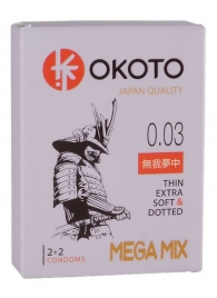 Набор из 4 презервативов OKOTO MegaMIX - Sitabella - купить с доставкой в Шахтах