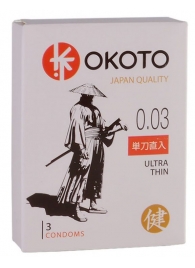 Ультратонкие презервативы OKOTO Ultra Thin - 3 шт. - Sitabella - купить с доставкой в Шахтах