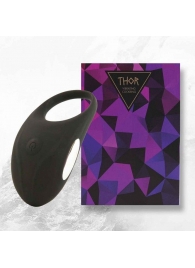 Черное эрекционное виброкольцо Thor Cockring - FeelzToys - в Шахтах купить с доставкой