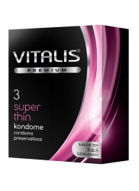 Ультратонкие презервативы VITALIS PREMIUM super thin - 3 шт. - Vitalis - купить с доставкой в Шахтах