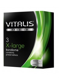 Презервативы увеличенного размера VITALIS PREMIUM x-large - 3 шт. - Vitalis - купить с доставкой в Шахтах
