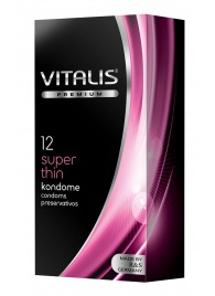 Ультратонкие презервативы VITALIS PREMIUM super thin - 12 шт. - Vitalis - купить с доставкой в Шахтах