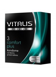 Контурные презервативы VITALIS PREMIUM comfort plus - 3 шт. - Vitalis - купить с доставкой в Шахтах