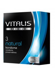 Классические презервативы VITALIS PREMIUM natural - 3 шт. - Vitalis - купить с доставкой в Шахтах