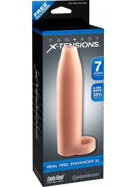 Телесная насадка Real Feel Enhancer XL - 17 см. - Pipedream - в Шахтах купить с доставкой