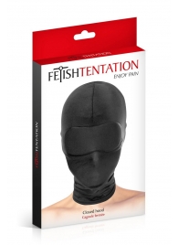 Сплошная маска-шлем с имитацией повязки для глаз - Fetish Tentation - купить с доставкой в Шахтах