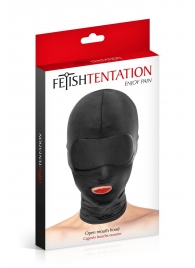 Сплошная маска на голову с прорезью для рта - Fetish Tentation - купить с доставкой в Шахтах