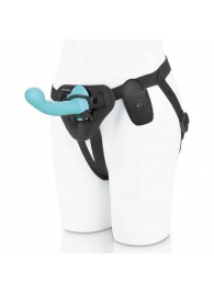 Голубая изогнутая насадка 6in Remote Control Ripple P-Spot G-Spot на черных трусиках - 16 см. - Pegasus - купить с доставкой в Шахтах