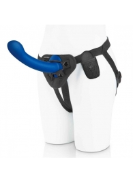 Синяя насадка Remote Control P-Spot G-Spot с черными трусиками - 20 см. - Pegasus - купить с доставкой в Шахтах