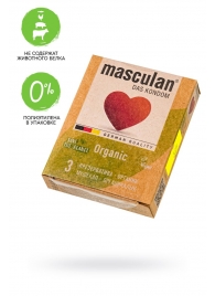 Экологически чистые презервативы Masculan Organic - 3 шт. - Masculan - купить с доставкой в Шахтах