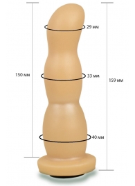 Телесная рельефная насадка Harness - 15,9 см. - LOVETOY (А-Полимер) - купить с доставкой в Шахтах