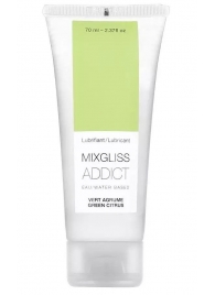 Смазка на водной основе Mixgliss Addict с ароматом цитруса - 70 мл. - Mixgliss - купить с доставкой в Шахтах