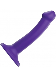Фиолетовый фаллоимитатор-насадка Strap-On-Me Dildo Dual Density size S - 17 см. - Strap-on-me - купить с доставкой в Шахтах