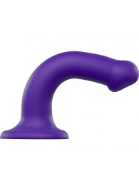 Фиолетовый фаллоимитатор-насадка Strap-On-Me Dildo Dual Density size M - 18 см. - Strap-on-me - купить с доставкой в Шахтах