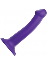 Фиолетовый фаллоимитатор-насадка Strap-On-Me Dildo Dual Density size M - 18 см. - Strap-on-me - купить с доставкой в Шахтах