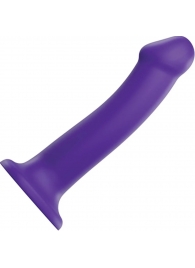 Фиолетовый фаллоимитатор-насадка Strap-On-Me Dildo Dual Density size L - 19 см. - Strap-on-me - купить с доставкой в Шахтах