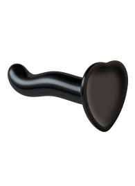 Черный фаллоимитатор-насадка Strap-On-Me P G spot Dildo size S - 16,4 см. - Strap-on-me - купить с доставкой в Шахтах
