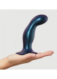 Темно-синяя насадка Strap-On-Me Dildo Plug Snaky size M - Strap-on-me - купить с доставкой в Шахтах