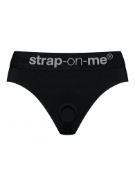 Черные трусики для насадок Heroine Lingerie Harness - size S - Strap-on-me - купить с доставкой в Шахтах