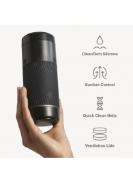 Черный мастурбатор с контролем всасывания Arcwave Pow Stroker - Arcwave - в Шахтах купить с доставкой
