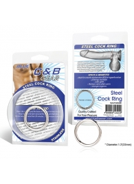 Стальное эрекционное кольцо STEEL COCK RING - 3.5 см. - BlueLine - в Шахтах купить с доставкой