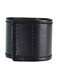Хомут-утяжка для мошонки из искусственной кожи на липучке VELCRO BALL STRETCHER- 4 см. - BlueLine - в Шахтах купить с доставкой