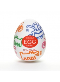Мастурбатор-яйцо Keith Haring EGG STREET - Tenga - в Шахтах купить с доставкой