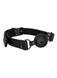 Черный кляп-шарик BALL GAG DIAMOND - Dream Toys - купить с доставкой в Шахтах