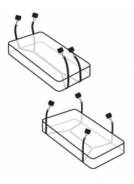 Фиксаторы для кровати WRAPAROUND MATTRESS RESTRAIN - Pipedream - купить с доставкой в Шахтах