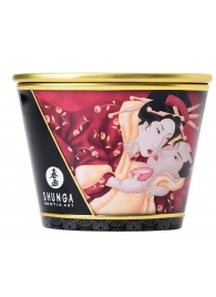 Массажная  свеча Sparkling Strawberry Wine с ароматом клубничного вина - 170 мл. - Shunga - купить с доставкой в Шахтах