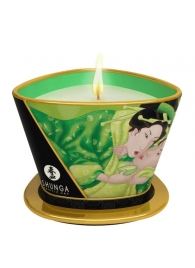 Массажная свеча Exotic Green Tea с ароматом зелёного чая - 170 мл. - Shunga - купить с доставкой в Шахтах