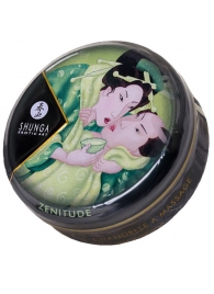 Массажная свеча Exotic Green Tea с ароматом зелёного чая - 30 мл. - Shunga - купить с доставкой в Шахтах