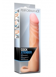 Телесная насадка на пенис Cock Xtender - 17,7 см. - Blush Novelties - в Шахтах купить с доставкой