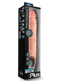 Телесная насадка-удлинитель 11.5 Inch Silicone Cock Sheath Penis Extender - 29,2 см. - Blush Novelties - в Шахтах купить с доставкой