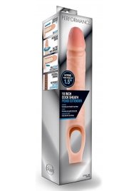 Телесная насадка на пенис 10 Inch Cock Sheath Extender - 25 см. - Blush Novelties - в Шахтах купить с доставкой