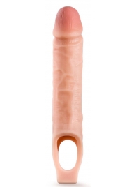 Телесная насадка на пенис 10 Inch Cock Sheath Extender - 25 см. - Blush Novelties - в Шахтах купить с доставкой