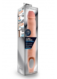 Телесная насадка на пенис 11.5 Inch Cock Sheath Penis Extender - 29,2 см. - Blush Novelties - в Шахтах купить с доставкой