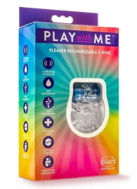 Фиолетовое эрекционное виброкольцо Pleaser Rechargeable C-Ring - Blush Novelties - в Шахтах купить с доставкой