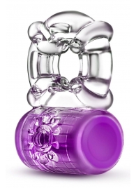 Фиолетовое эрекционное виброкольцо Pleaser Rechargeable C-Ring - Blush Novelties - в Шахтах купить с доставкой